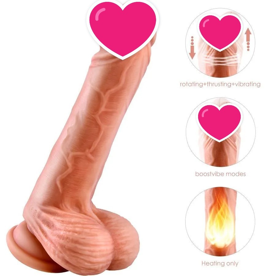 Erocome Hercules 武仙座 加溫抽插震動假陽具 肉色-SING DR