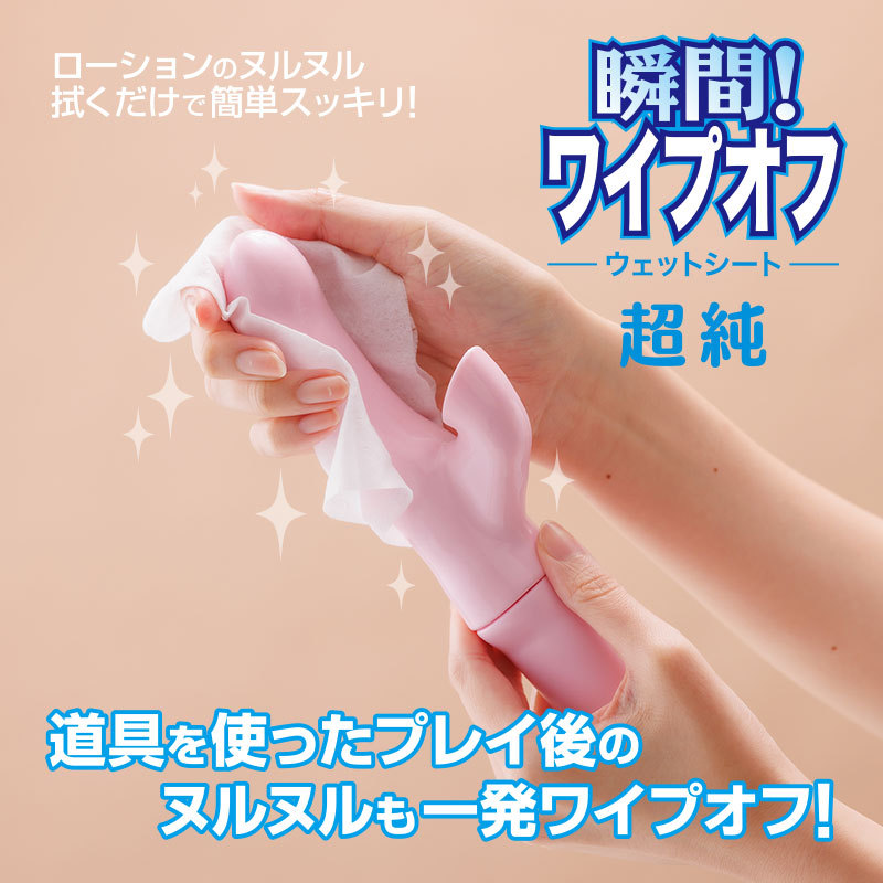 Fuji World 玩具清潔濕紙巾，抗菌配方，清潔潤滑液後不殘留紙屑，輕鬆使用。