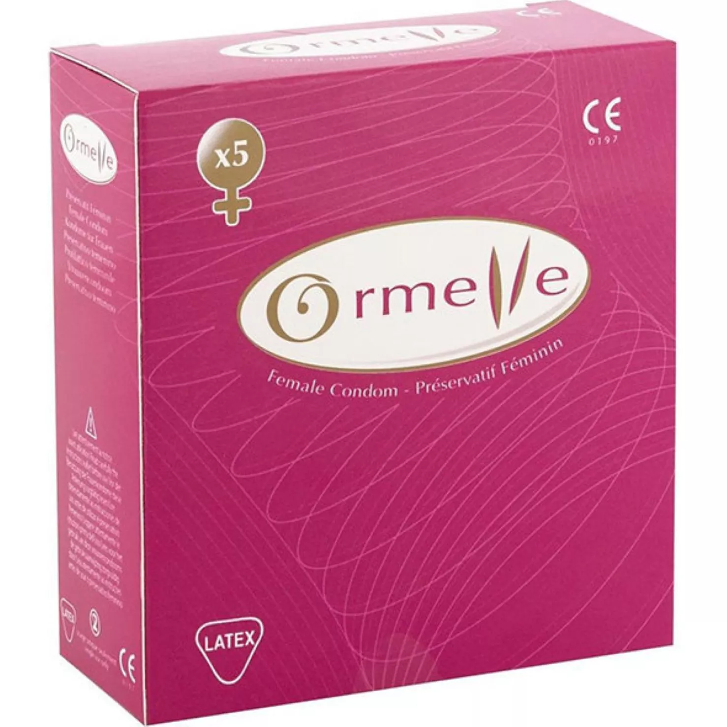 ASHA INTERNATIONAL - ORMELLE FEMALE CONDOMS 5 PCS