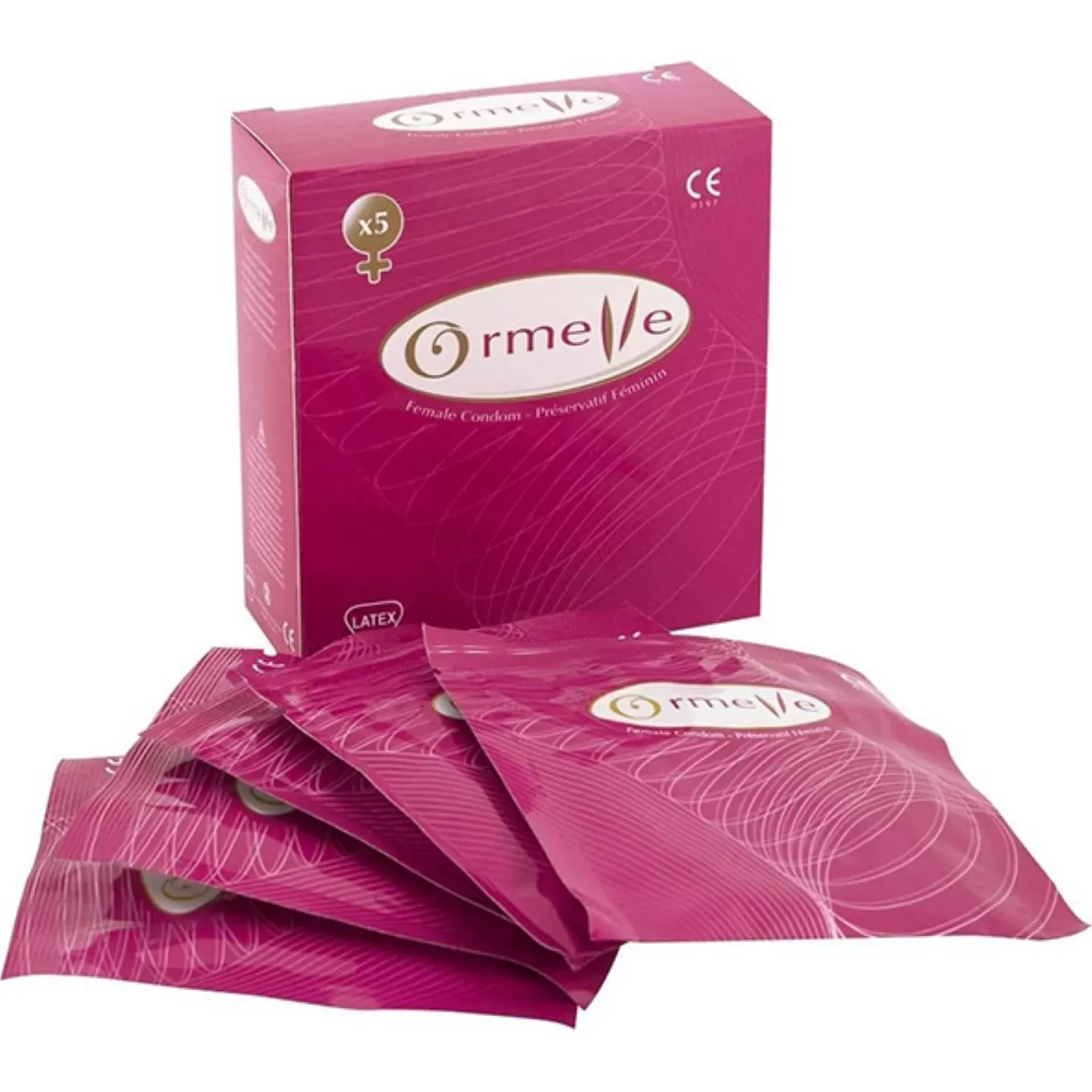 ASHA INTERNATIONAL - ORMELLE FEMALE CONDOMS 5 PCS