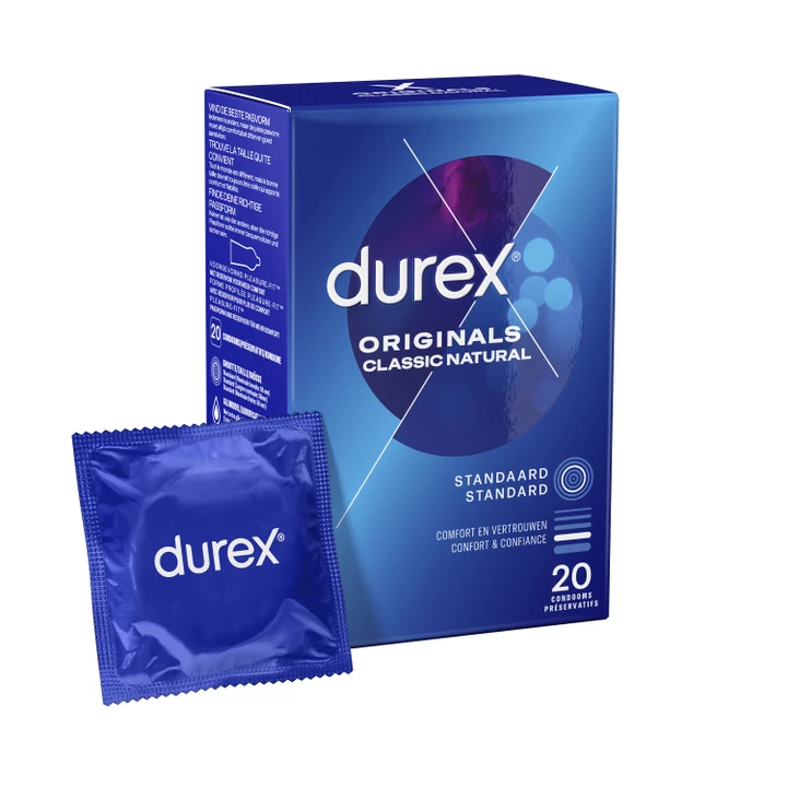 DUREX - CLASSIC NATURAL CONDOMS 20 PCS