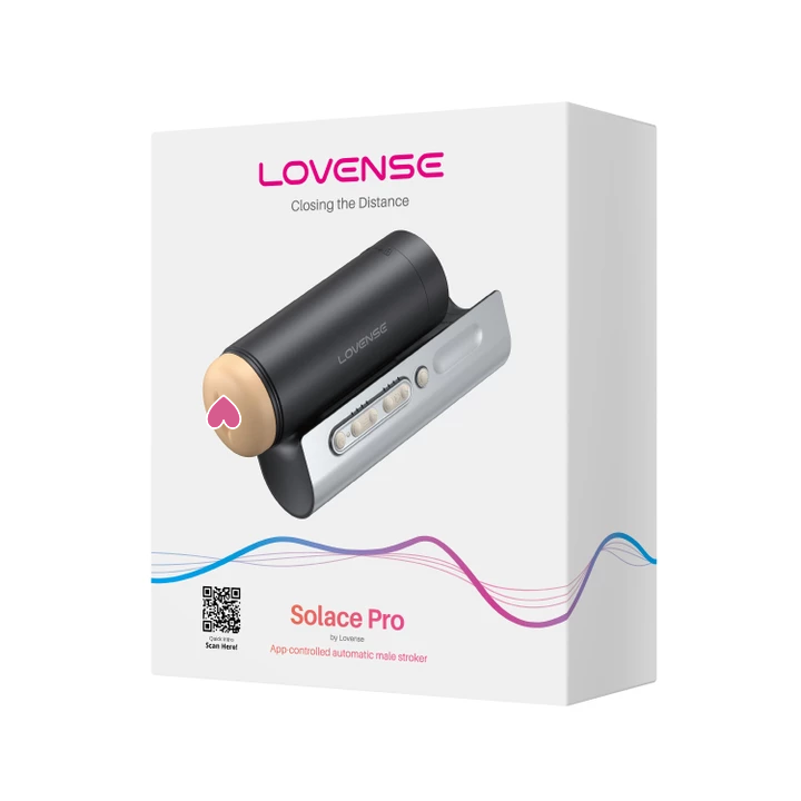 Lovense Solace Pro 自動抽插電動飛機杯 黑色