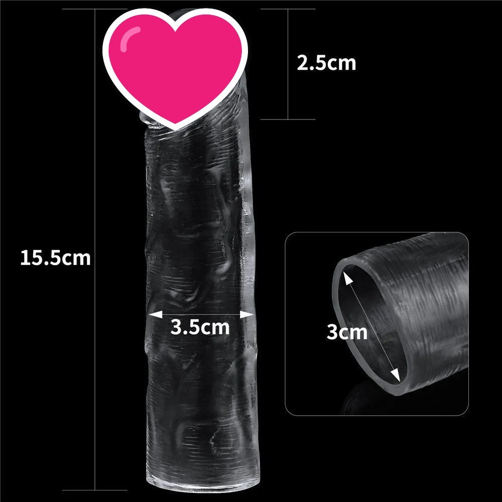 Lovetoy Flawless 陰莖套 ＋1'' - 透明