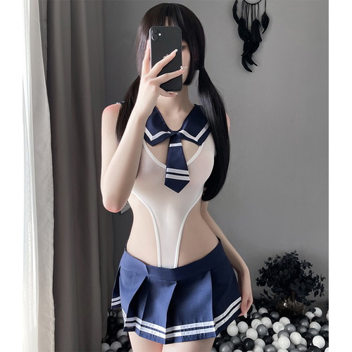 GB GB-671 前衛水手服造型 制服誘惑情趣內衣 正面展示