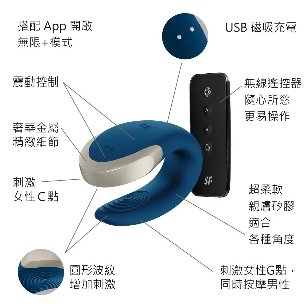 Satisfyer Double Love App控制雙人共震器-SING DR