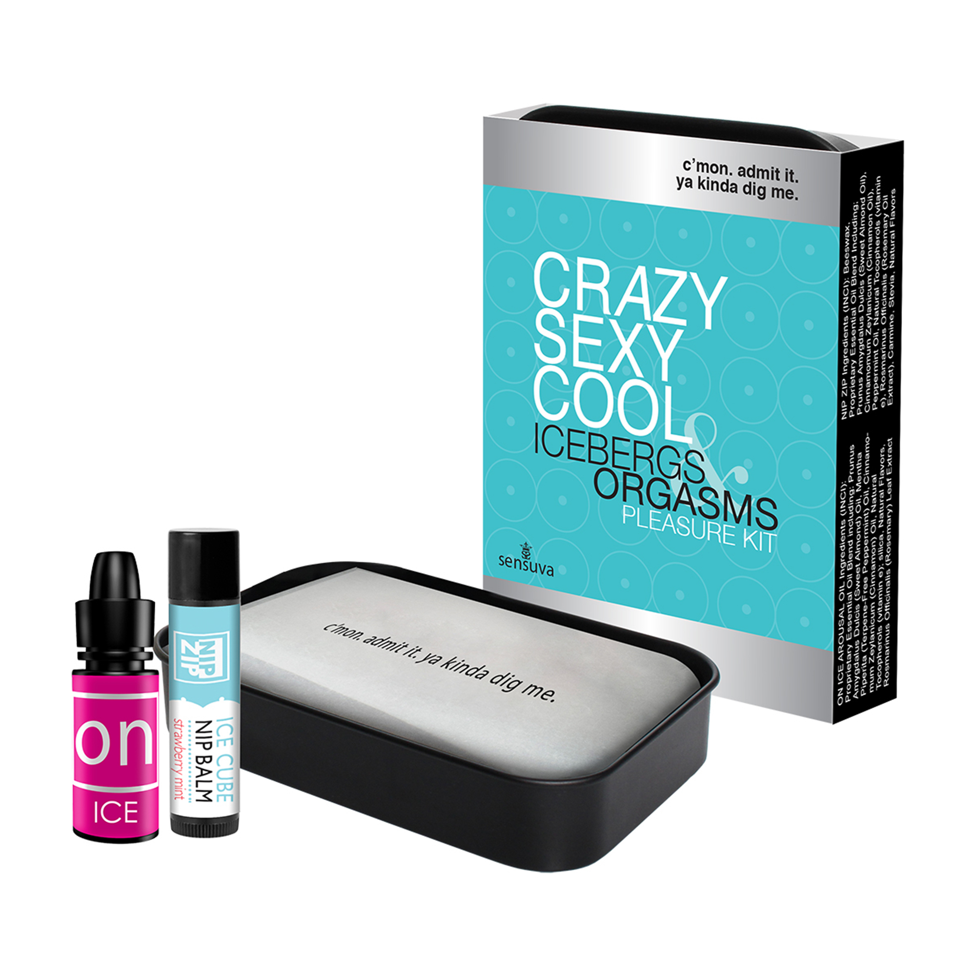 Sensuva 瘋狂愉悅套裝，包含 ON Ice Arousal Oil 和草莓味涼感乳頭膏，雙重愉悅體驗。
