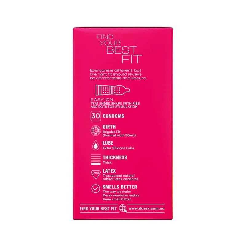 Durex 杜蕾斯 Pleasure Me 凸點乳膠安全套 10片裝