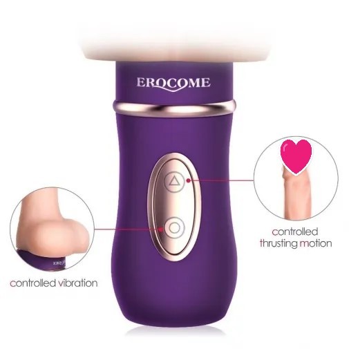 Erocome Auriga 禦夫座 自動抽插震動棒 紫色