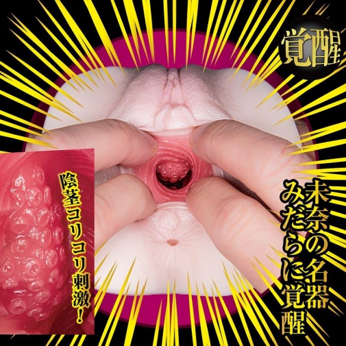NPG 北野未奈名器，雙層構造內部圓環與肉粒設計，增強插入時的爽快感。
