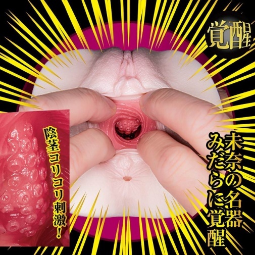 NPG 北野未奈名器，雙層構造內部圓環與肉粒設計，增強插入時的爽快感。