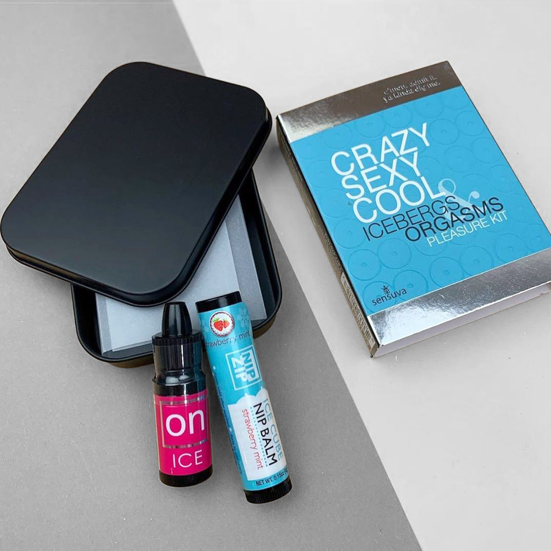 Sensuva 瘋狂愉悅套裝，ON Ice 產品與草莓乳頭膏，帶來甜美冰涼的雙重愉悅刺激。