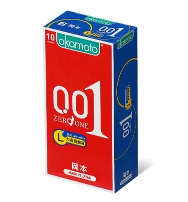 Okamoto 岡本 0.01 大碼 潤滑劑加量 10片裝 PU安全套