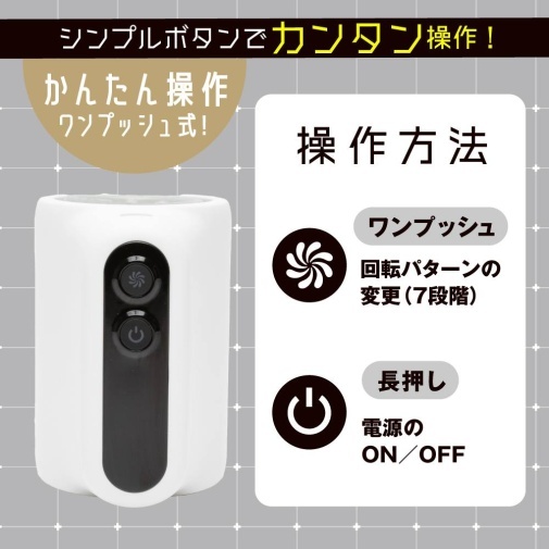 EXE Puni Ana Roid R 電動飛機杯，7種龍捲風口交模式，360°旋轉，USB充電，真實插入感。