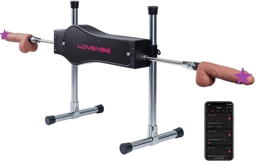 智能性愛機器！Lovense Sex Machine 雙面推動設計，可調角度與長度，適配 Vac-u-lock 配件。