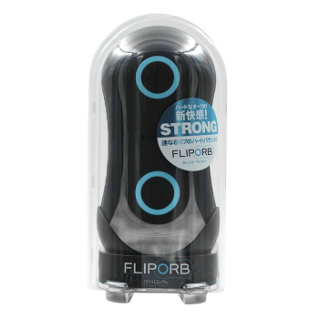 TENGA FLIP ORB 飛機杯，藍色疾風版，波浪結構與動態元素球，提供震撼快感，附潤滑液與清潔支架。