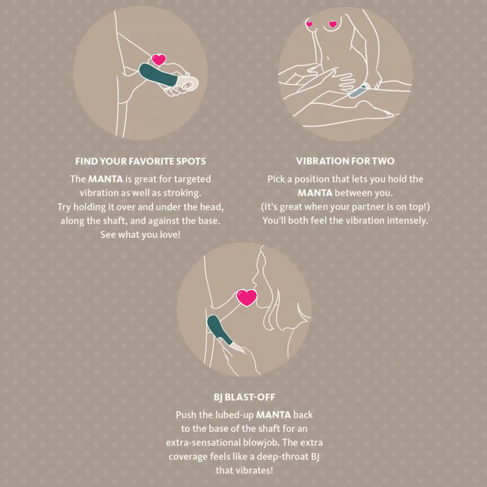 Fun Factory Manta 男士震動器 黑色-SING DR