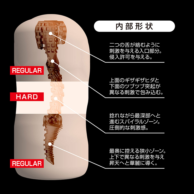 FUJI WORLD 360°FETISH 堕悦 DAETSU 柔･硬･柔の三層飛機杯