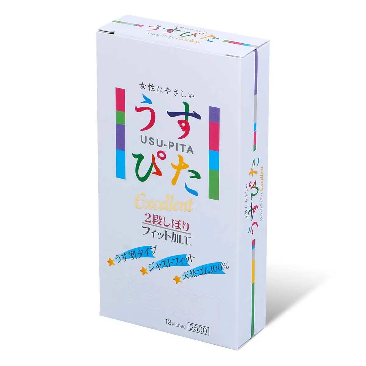 Japan Medical Usu-Pita 卓越 2500 乳膠安全套 12 片裝