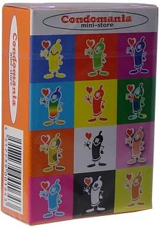 Condomania Mini Store 迷你乳膠安全套，天然乳膠材質，潤滑劑設計，6片裝。