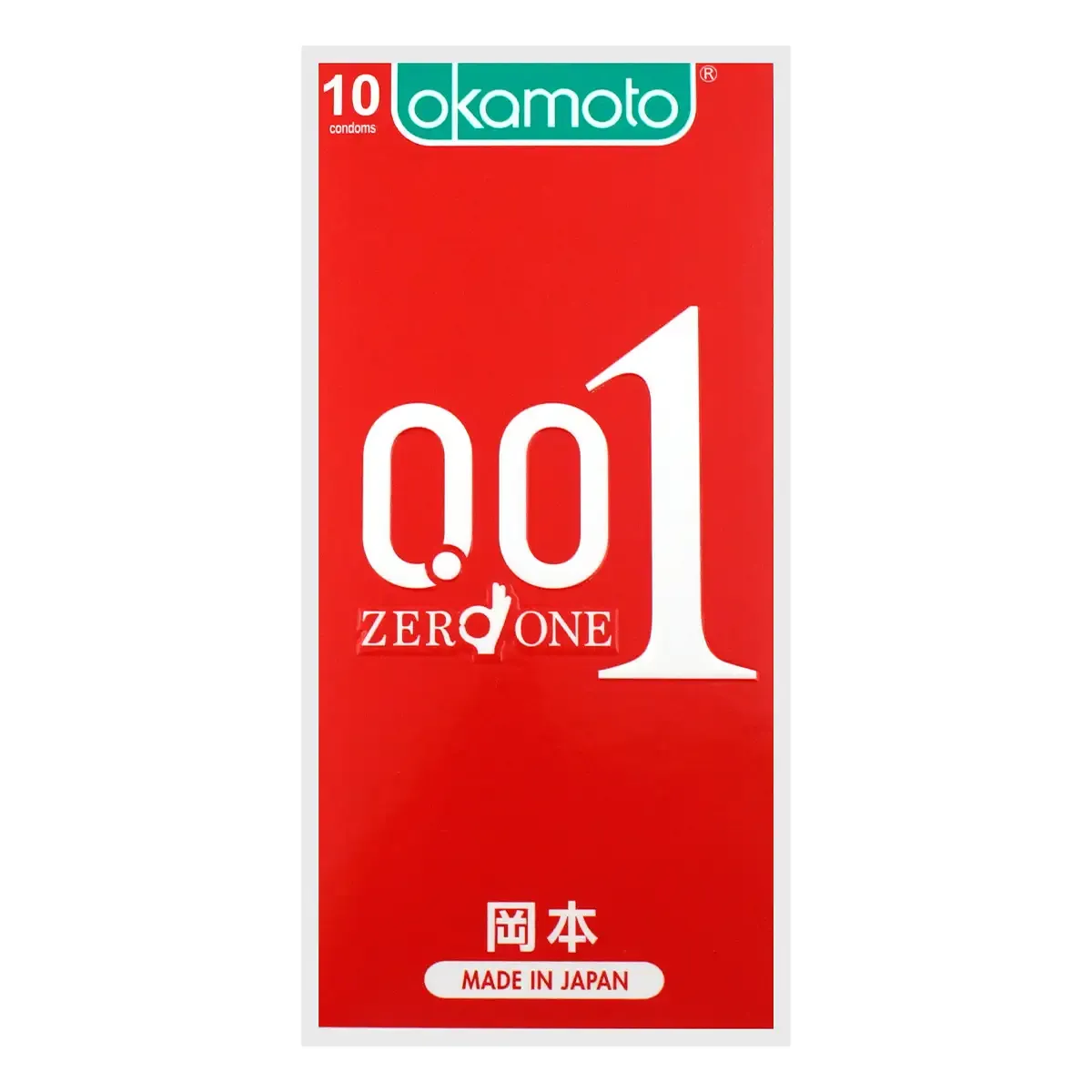 岡本 0.01 水性聚氨酯安全套，均勻厚度達 0.01mm，提供真實感官體驗。