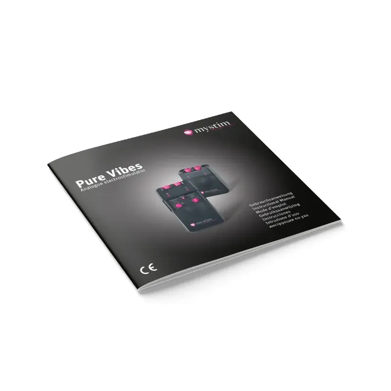 Mystim Pure Vibes 電脈衝刺激器，0-80mA 可調強度，適合探索不同感官體驗，內附 9V 電池與手提箱。