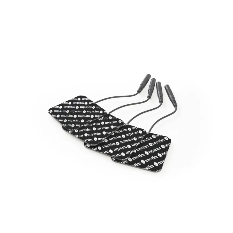 Mystim TENS 電脈衝刺激裝置，強度可調，適用於多部位刺激，支援 2 個獨立通道，配 4 個電極貼片。