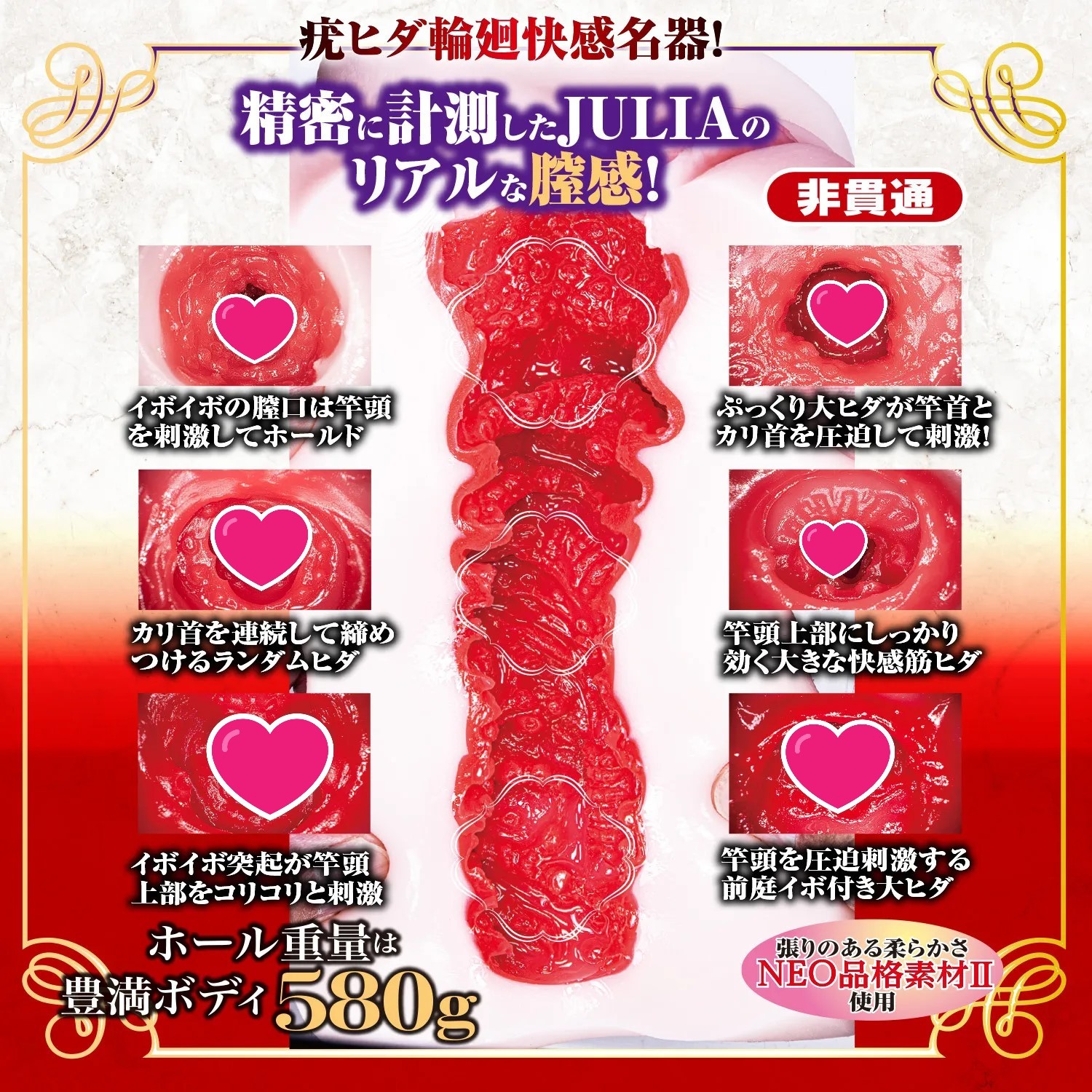 NPG 新 熟女の星 JULIA 秘密部分完全複製 女優名器飛機杯