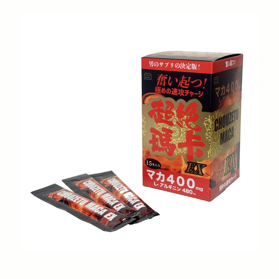 OMAMORI 超絕瑪卡EX特飲 15包裝，高濃度瑪卡配方，快速吸收，提升精力與體力，改善睡眠質素。