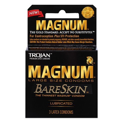 Trojan Magnum 裸肌大碼乳膠安全套 3片裝