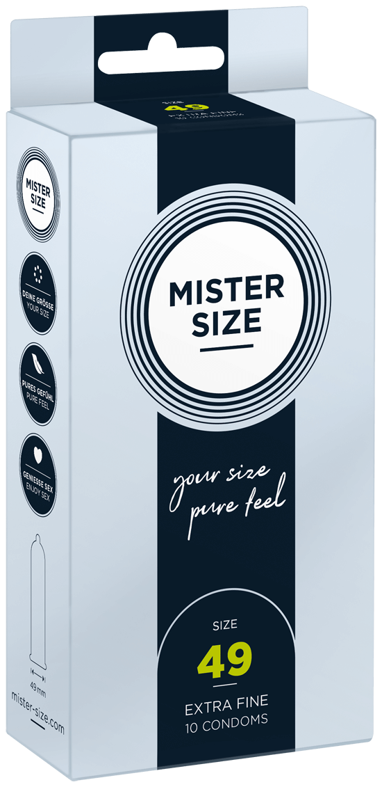 超薄MISTER SIZE 49MM乳膠安全套，輕薄0.05mm厚度，安全貼合，增強親密互動與自然體驗。