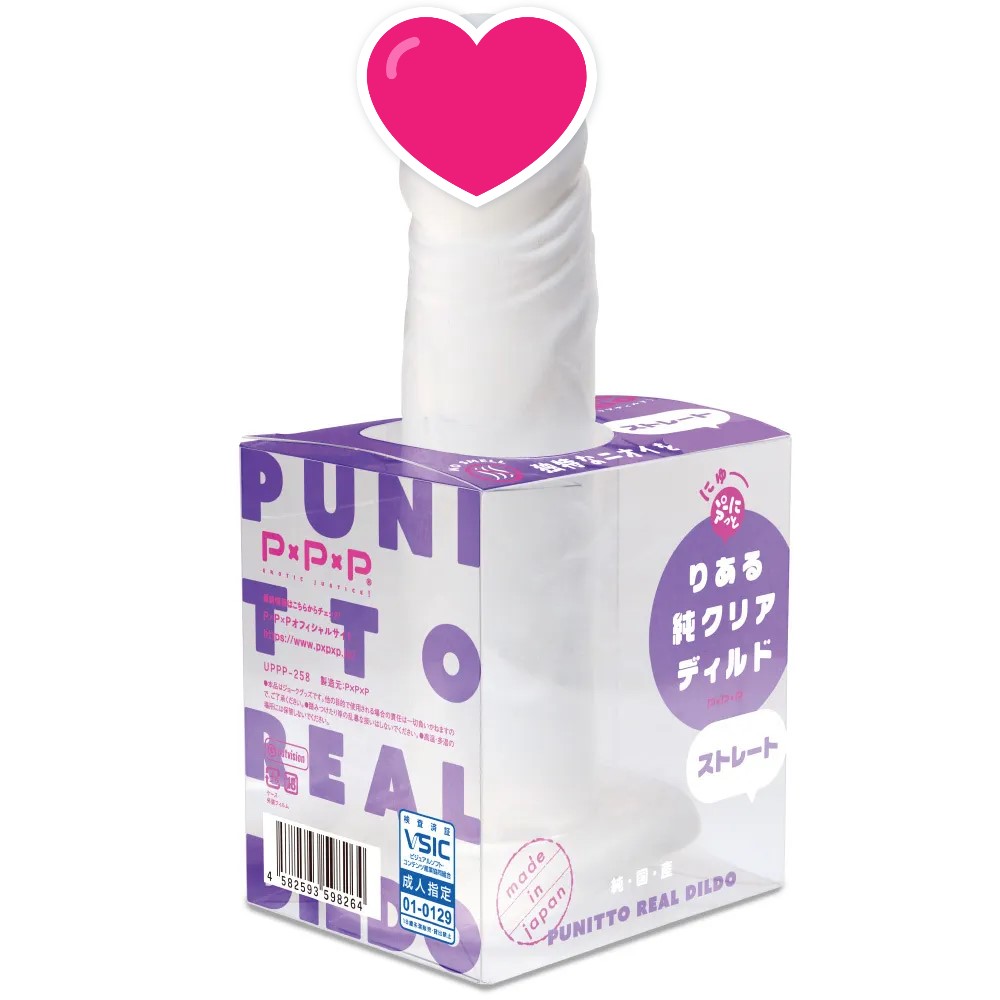 PxPxP 新彈力仿真 純透明 仿真陽具 16cm