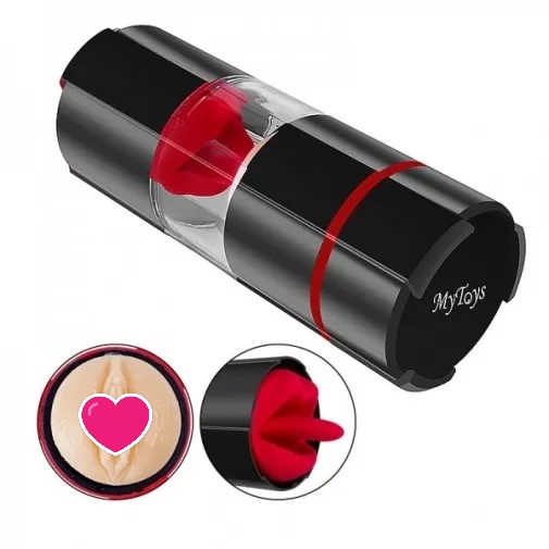 全自動震動飛機杯，模擬口腔舔舐，49種刺激組合，高品質TPE內襯，柔軟貼合，帶來沉浸式體驗。