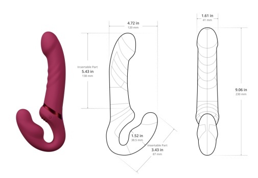 Lovense Lapis 免束帶穿戴式仿真陽具震動棒