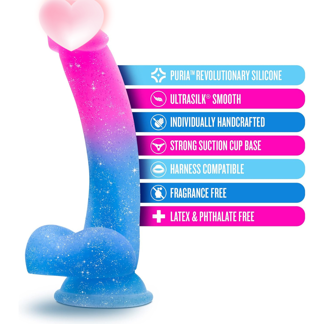 Avant Chasing Sunsets Mermaid Dildo 漸變色彩陽具  ( 粉色藍色 )