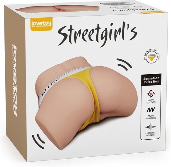 Lovetoy Streetgirls Sensation Pulse Lily 振動吸吮飛機杯，模擬真實女性身體，7種振動頻率。