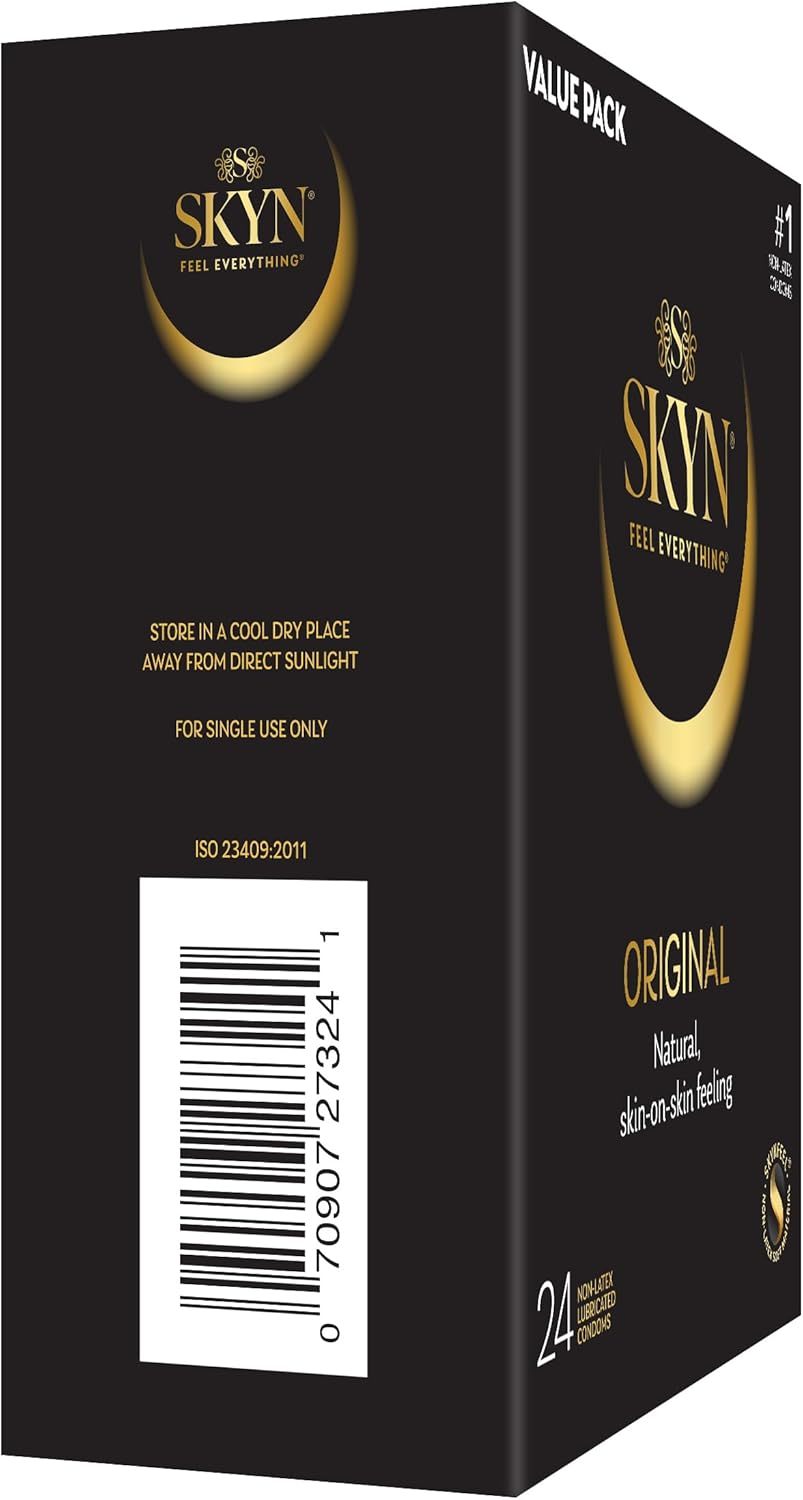 SKYN Original PI安全套，非乳膠SKYNFEEL®材質，舒適貼合，無乳膠異味，提供可靠保護。