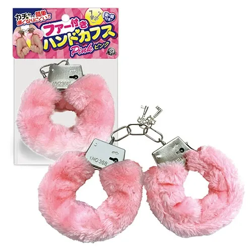 A-One 毛絨手銬，粉紅色、黑色與紅色選擇，適合新手與有經驗玩家，增添情趣並提供舒適的佩戴感。