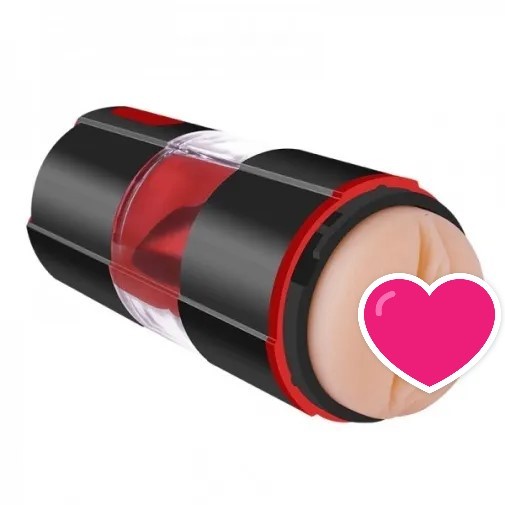 MyToys FrenchKiss 全自動舌舔震動飛機杯，黑色設計，7種舔舐+7種震動模式，帶來真實口交體驗。