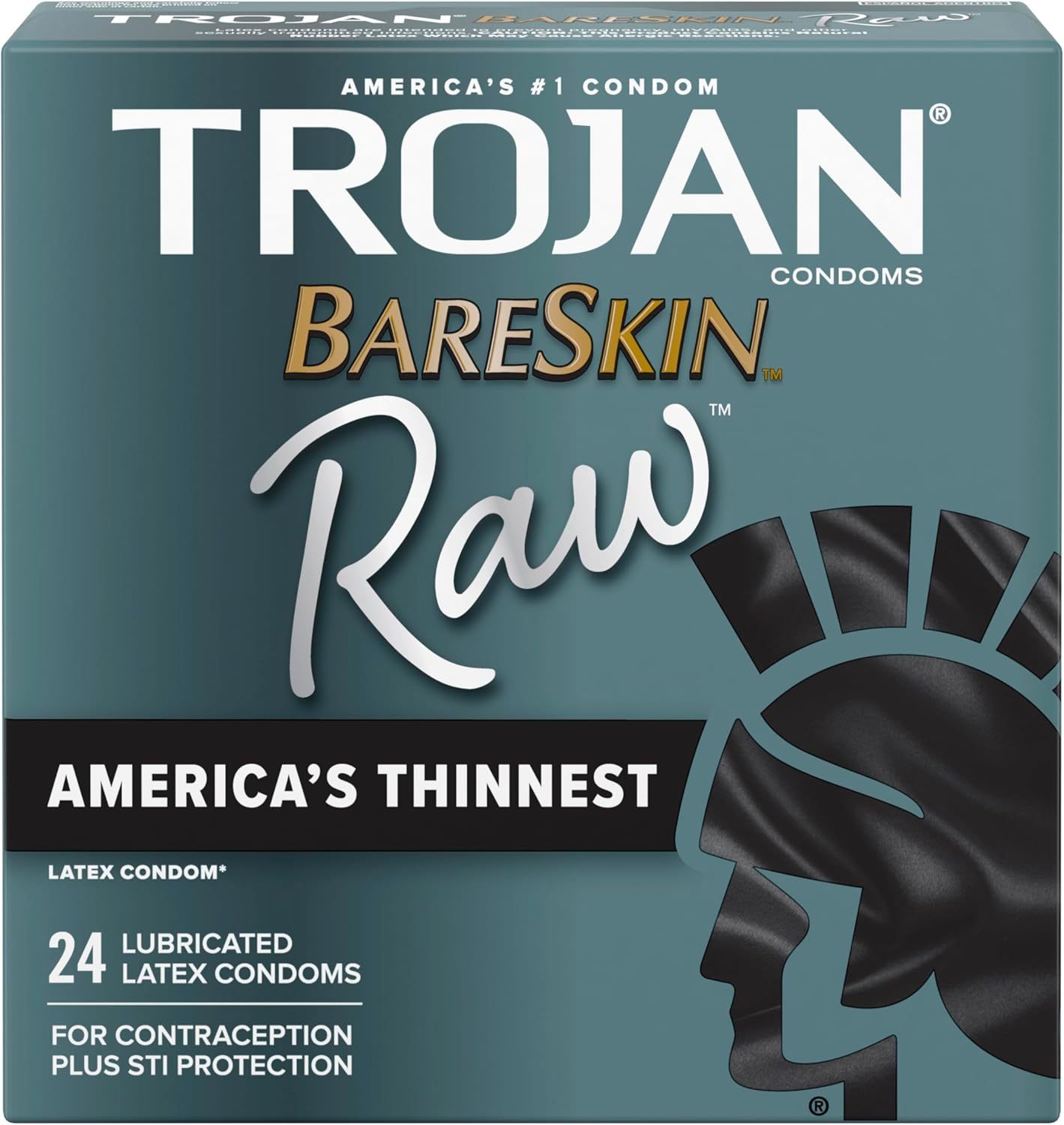 Trojan Bareskin Raw Condoms - 24ct