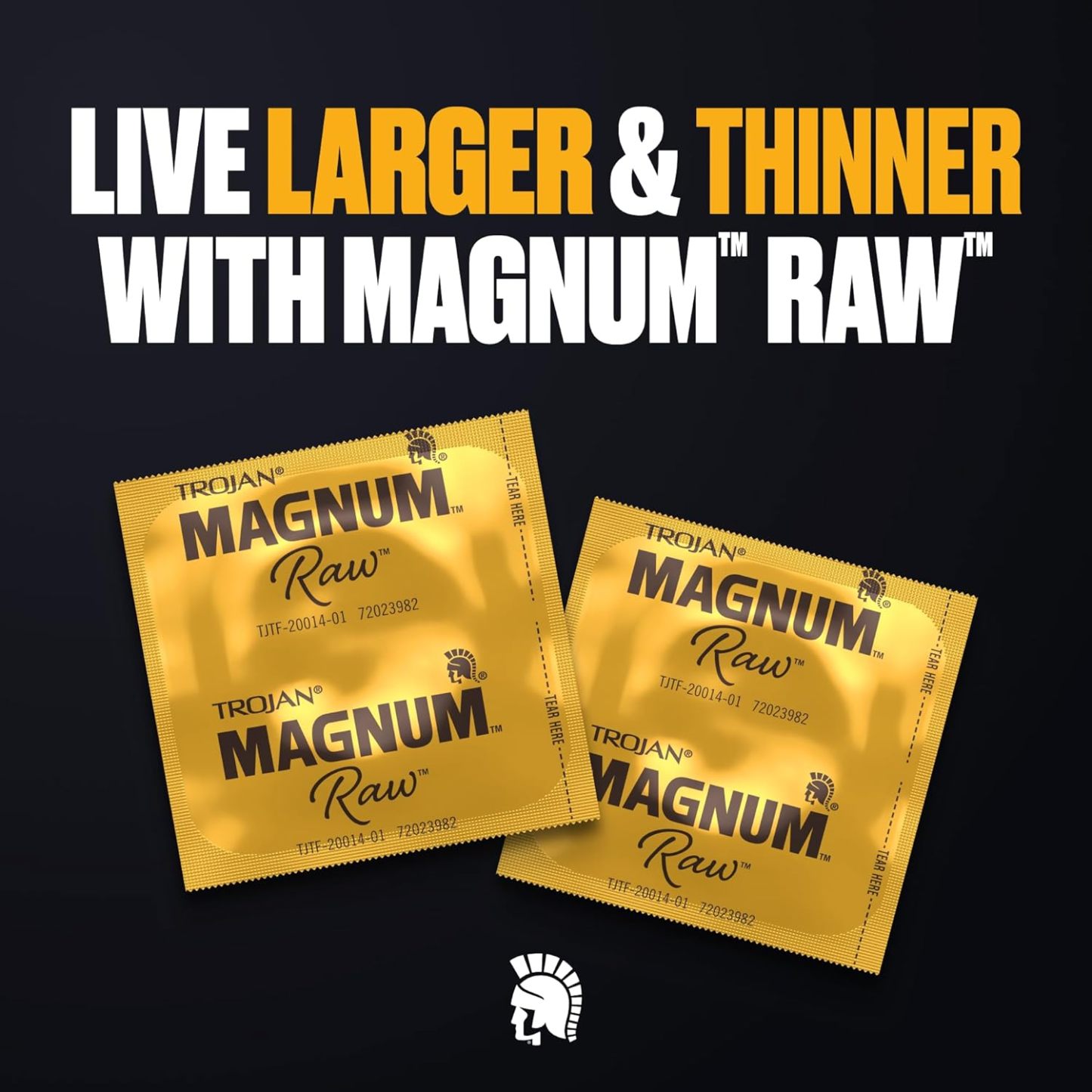 Trojan Magnum Raw 原始大尺寸避孕套 - 24 入