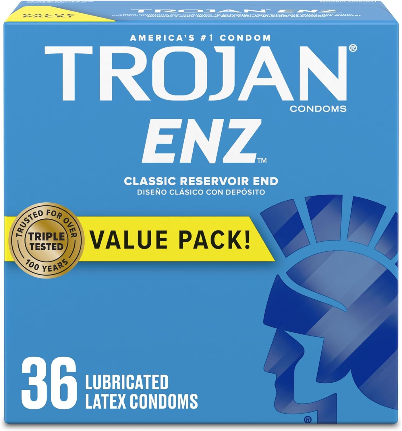 Trojan ENZ 潤滑避孕套 乳膠避孕套 美國第一安全套 36 入超值包