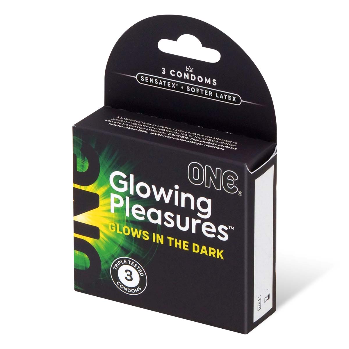 ONE Glowing Pleasures 夜光安全套，超薄設計與發光技術，帶來獨特性愛體驗。