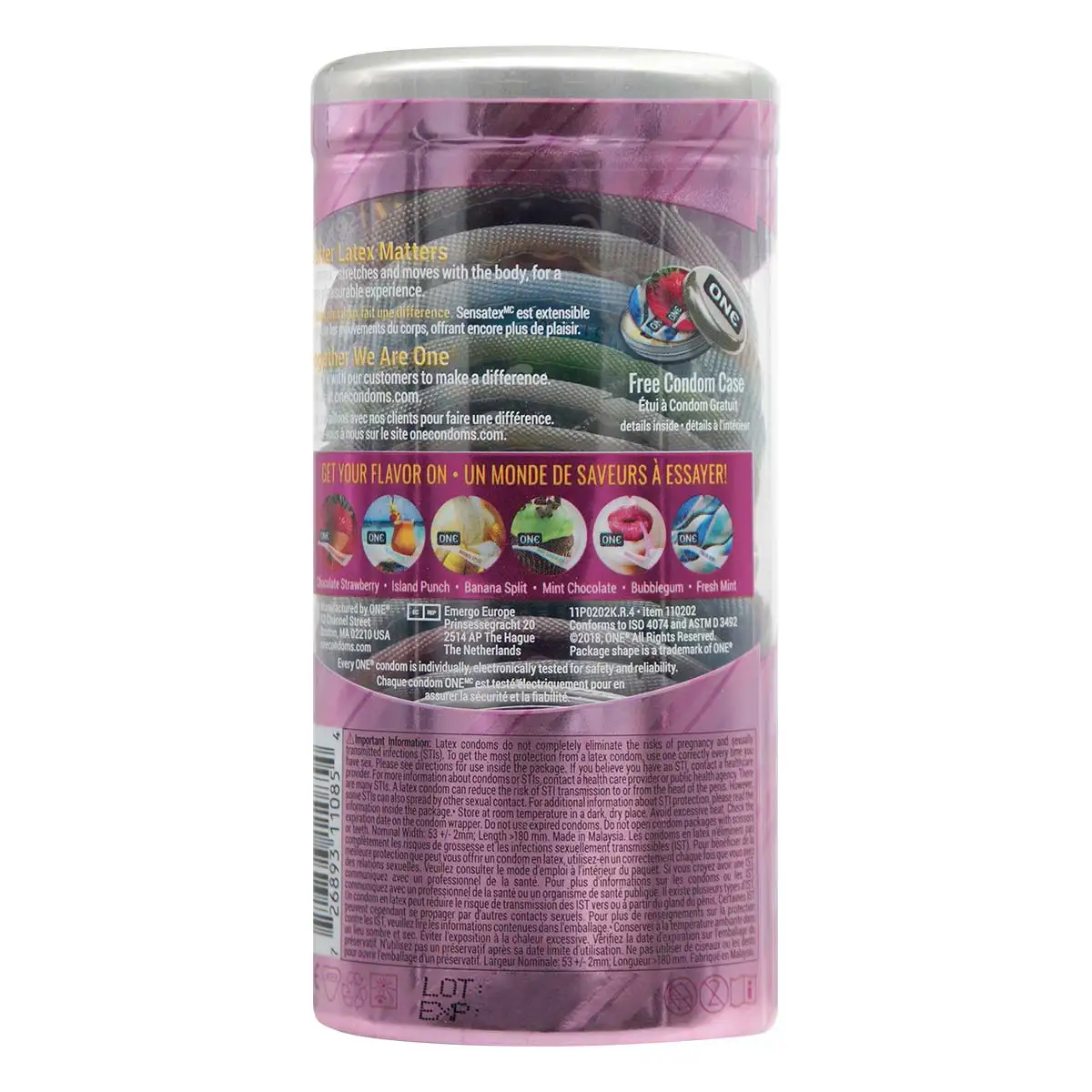 ONE FlavorWaves 12's Latex Condom