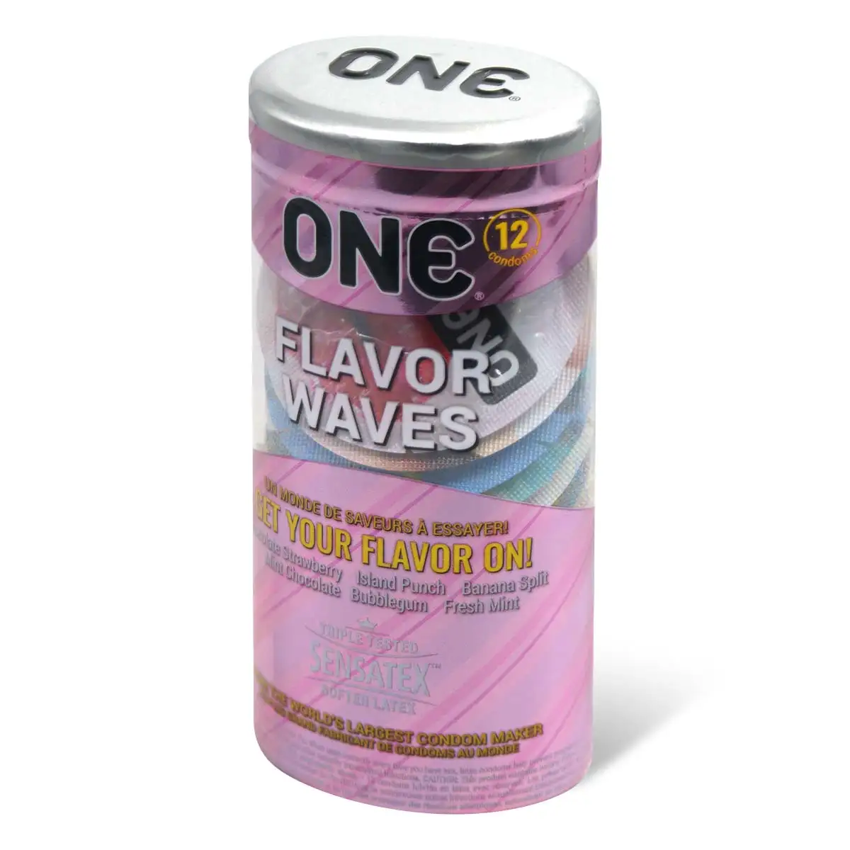 ONE FlavorWaves 12's Latex Condom