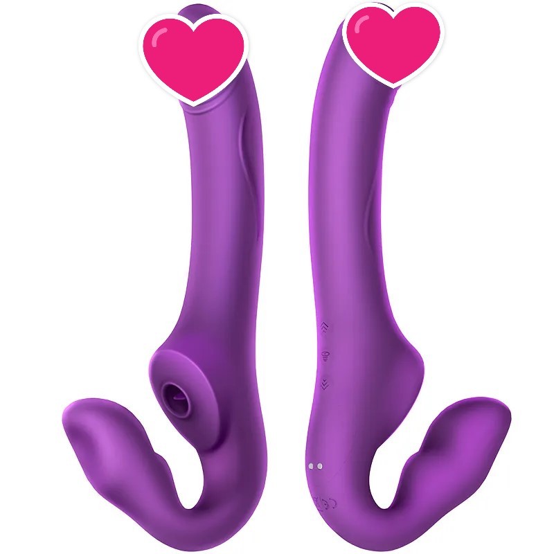 Erocome Cancri 巨蟹座 無線遙控吸啜雙頭震動棒 紫色