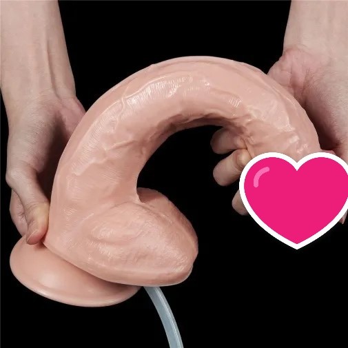 Lovetoy 9" 仿射精假陽具 - 肉色 L