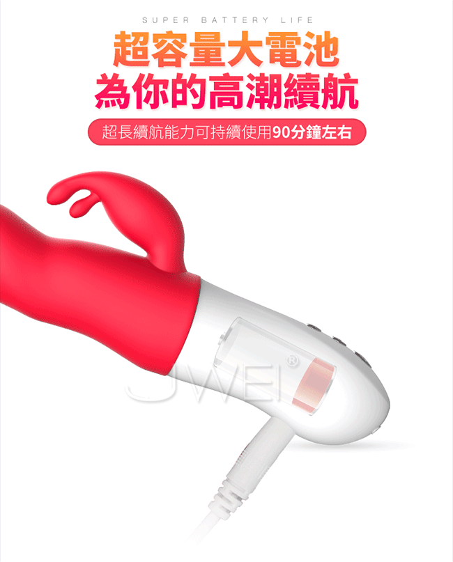 Mytoys  MyBunny 歡愛精靈 變頻抽插全自動按摩棒充電方式