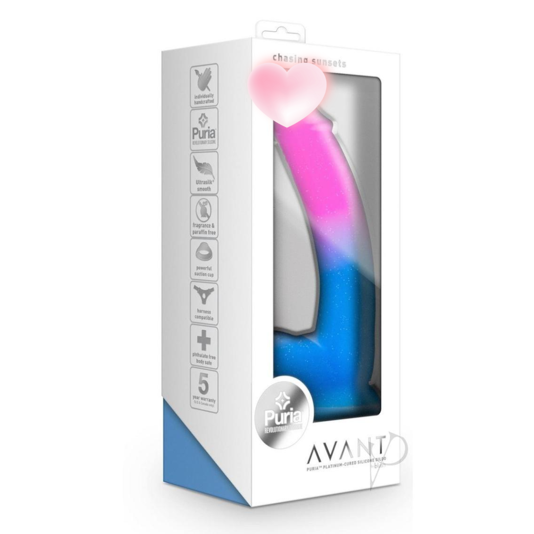 Avant Chasing Sunsets Mermaid Dildo 漸變色彩陽具  ( 粉色藍色 )