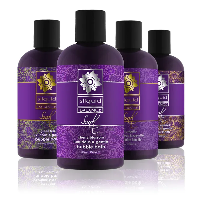 Sliquid Balance Soak 泡泡浴劑 255ml，天然精油成分，帶來奢華芳香浸泡體驗，敏感肌適用。