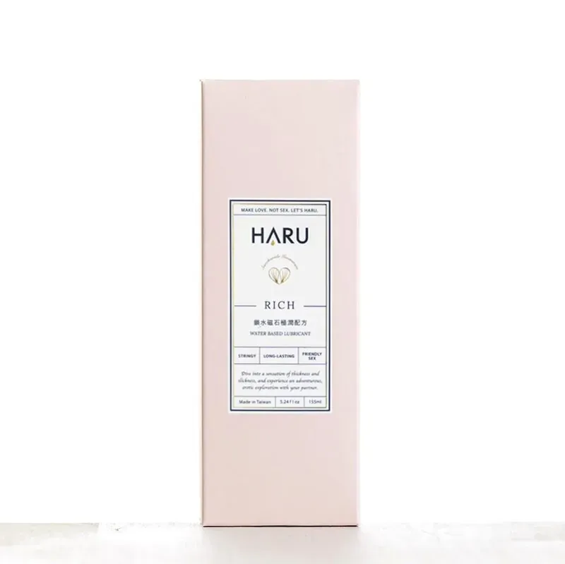 HARU RICH 極潤水性潤滑液 155ml，蜜糖般濃厚質地，提供順滑親密體驗，減少乾澀不適。

HARU RICH 保濕潤滑劑，玻尿酸與保濕因子配方，持久濕潤不卡頓，水溶性好清洗。